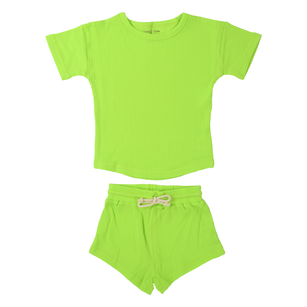 Summer Waffle Set- Lime Green