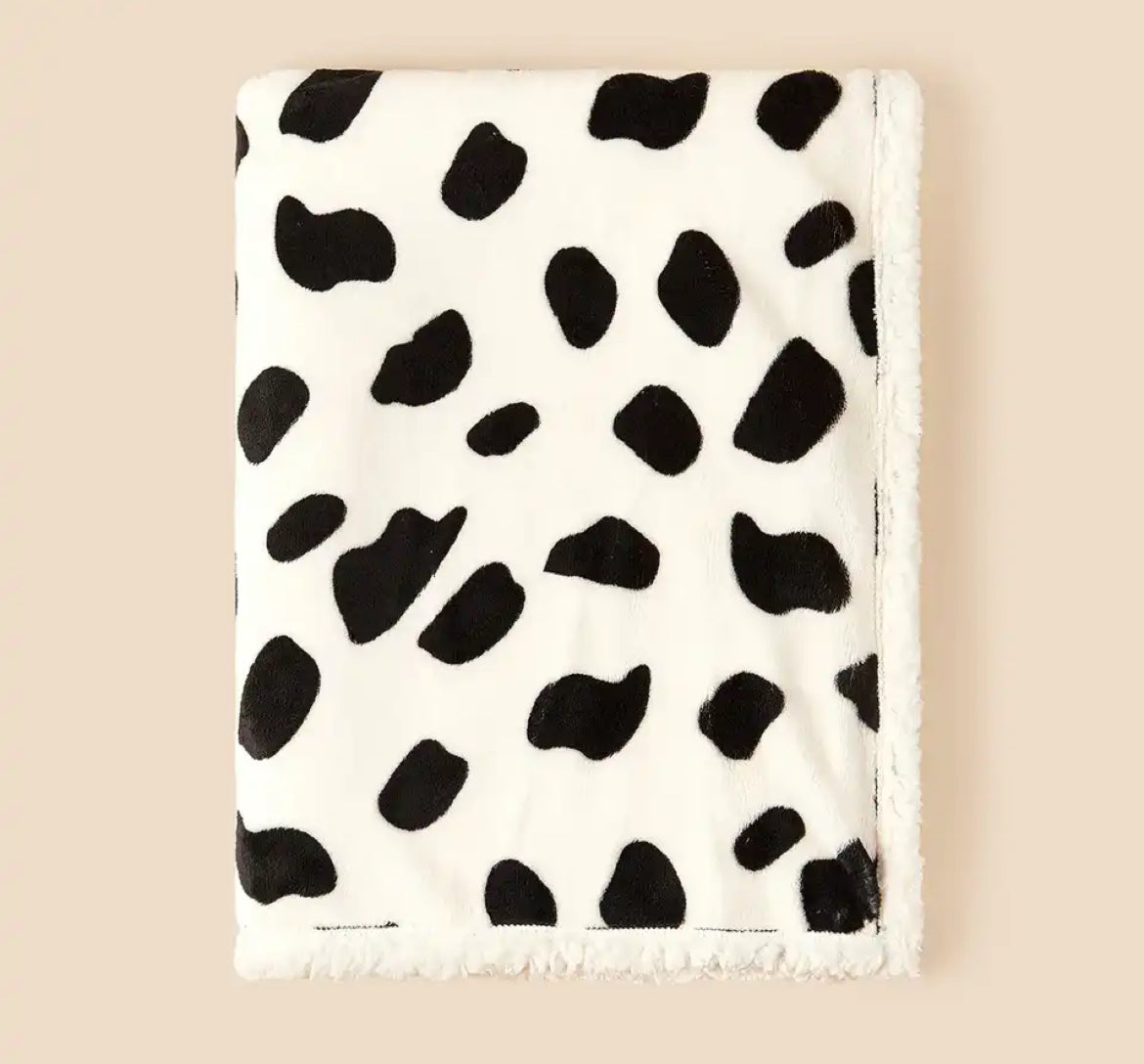 Cow Print Baby Blanket