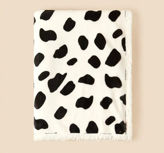 Cow Print Baby Blanket