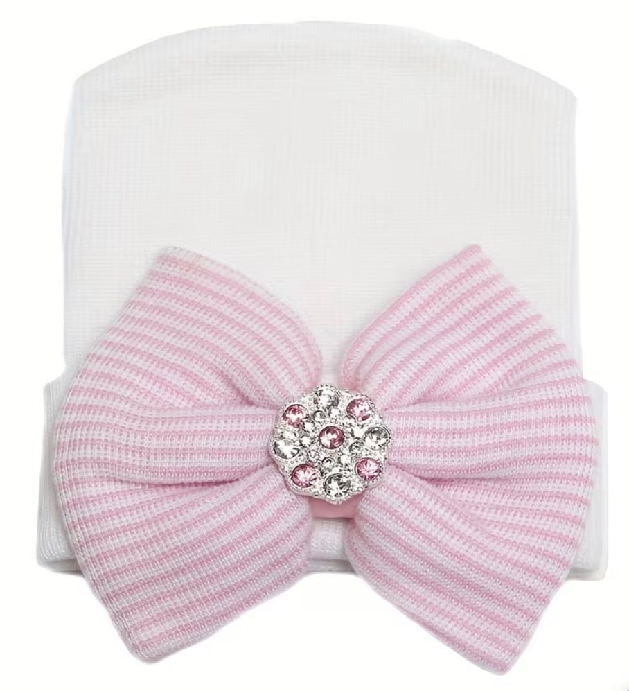 Newborn Hospital Beanie Bow