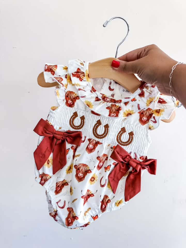 Highland Cow Romper