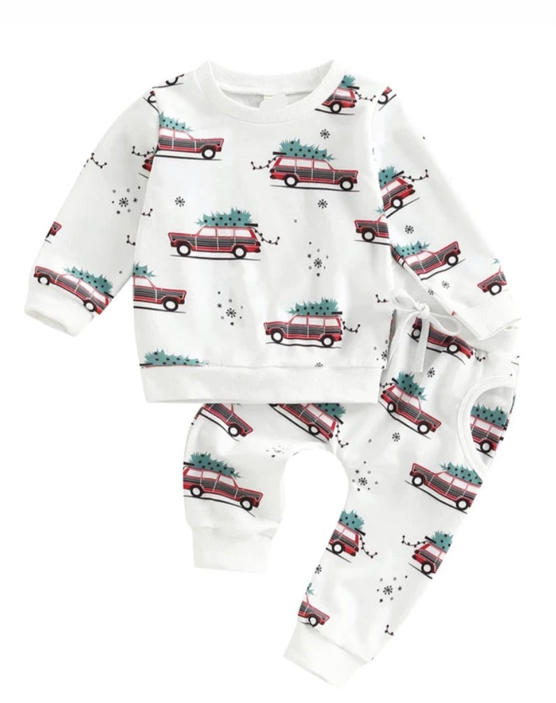 Christmas Tree Wagon Set