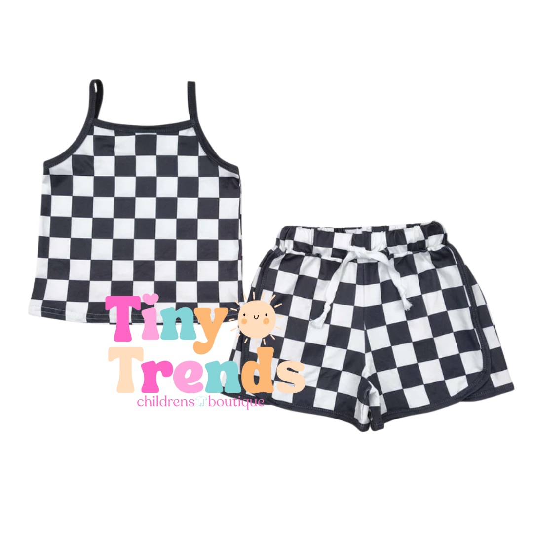 Avi Checkered Short Set