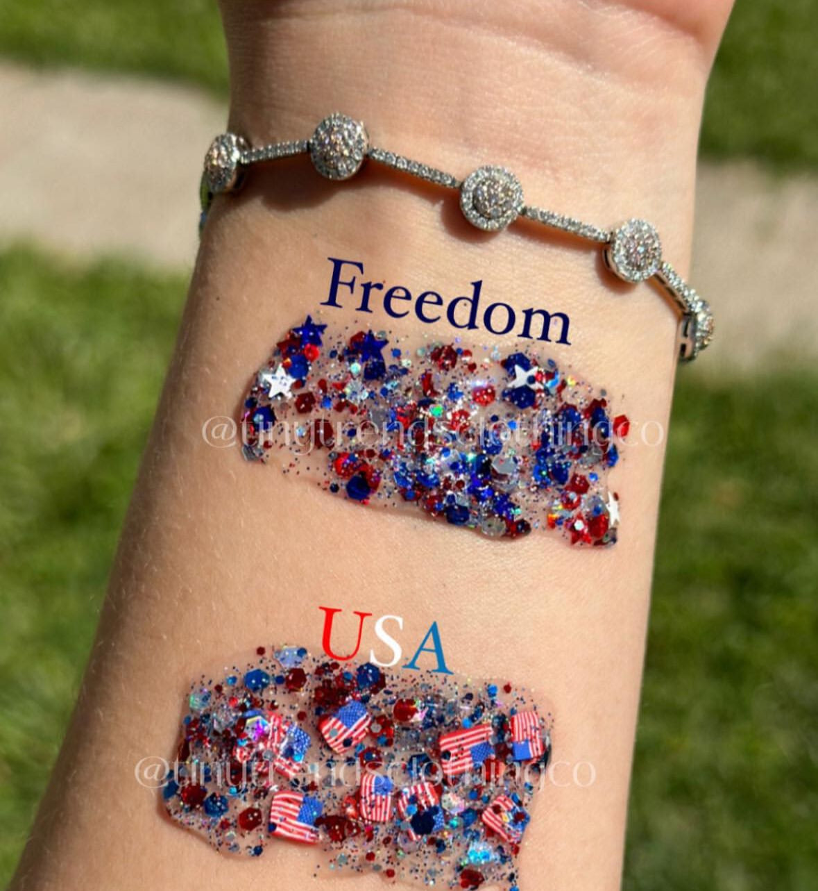 4th of July Glitter Gel