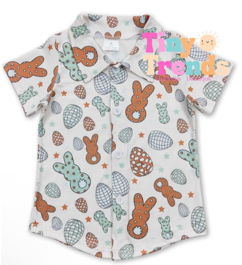 Easter Bunny Button Down