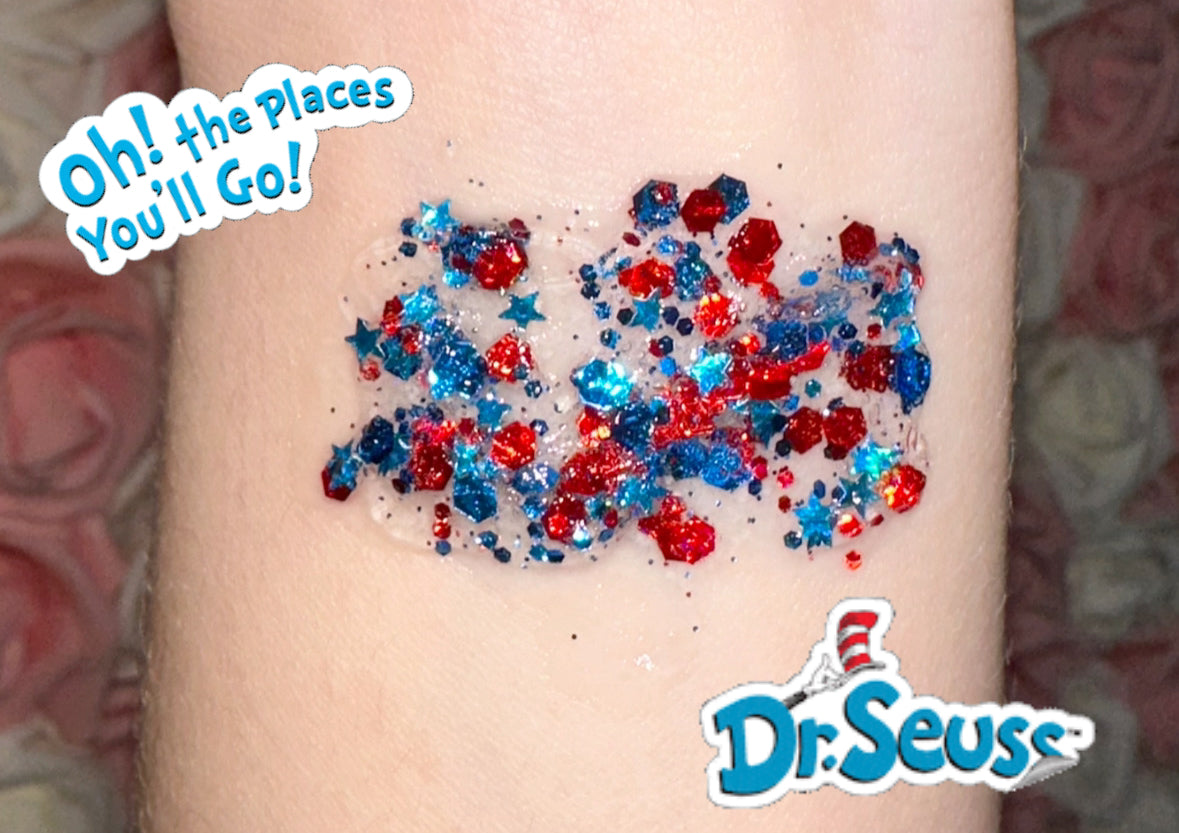 Dr. Seuss glitter hair gel
