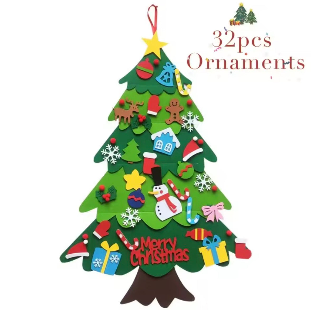 Kids DIY Felt Christmas Tree