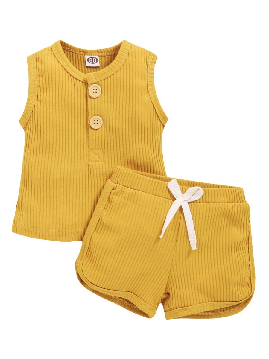 Mustard Ribbed Set FINAL SALE