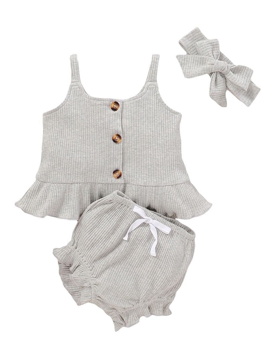 Ava Ribbed Tank Set