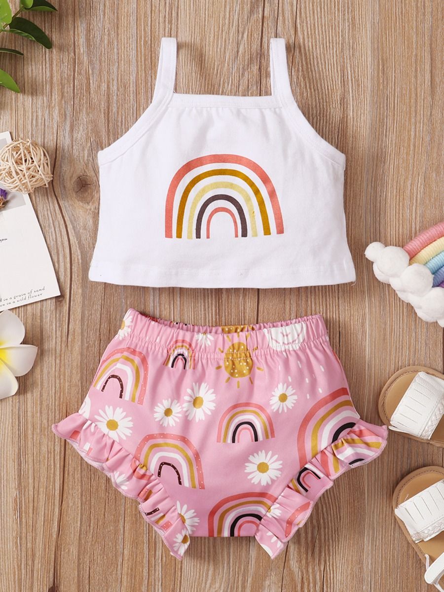 Daisy Crop Top Set
