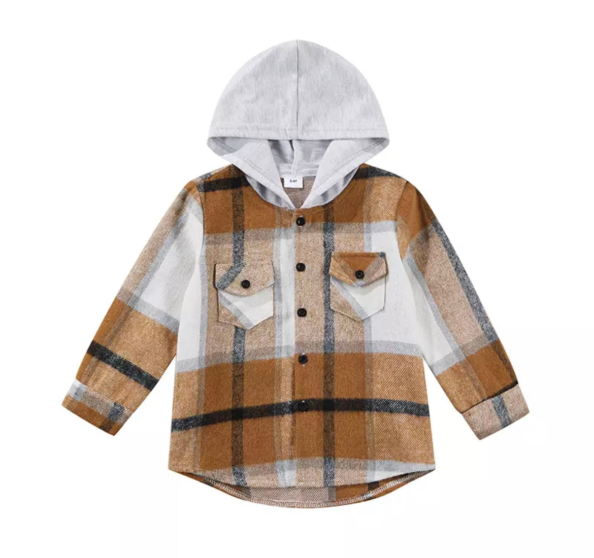 Plaid Hooded Shacket