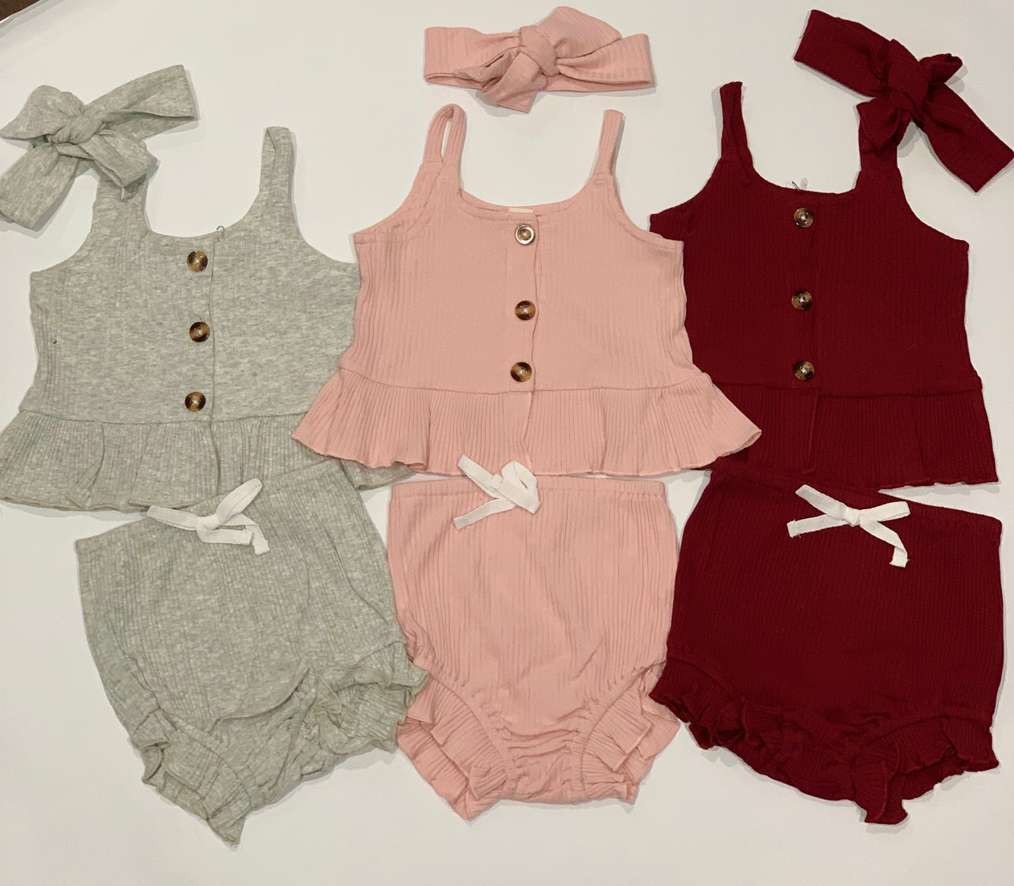 Ava Ribbed Tank Set