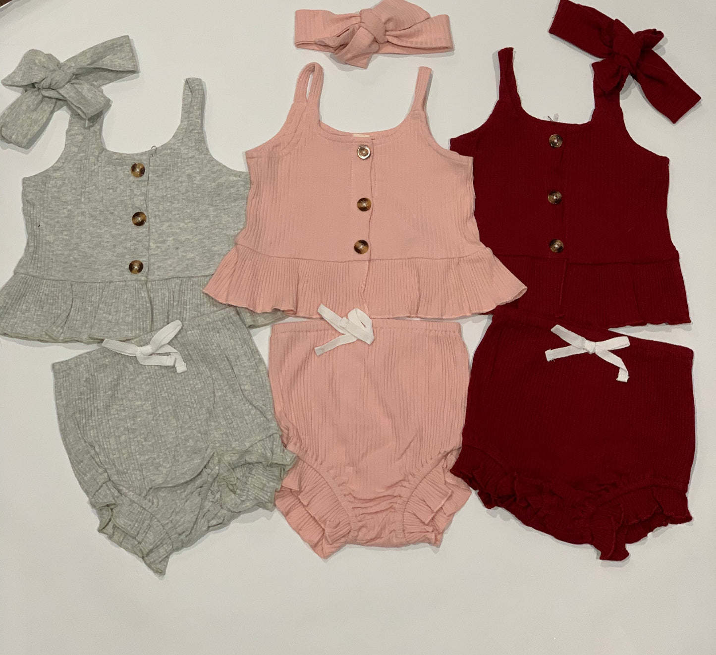Ava Ribbed Tank Set