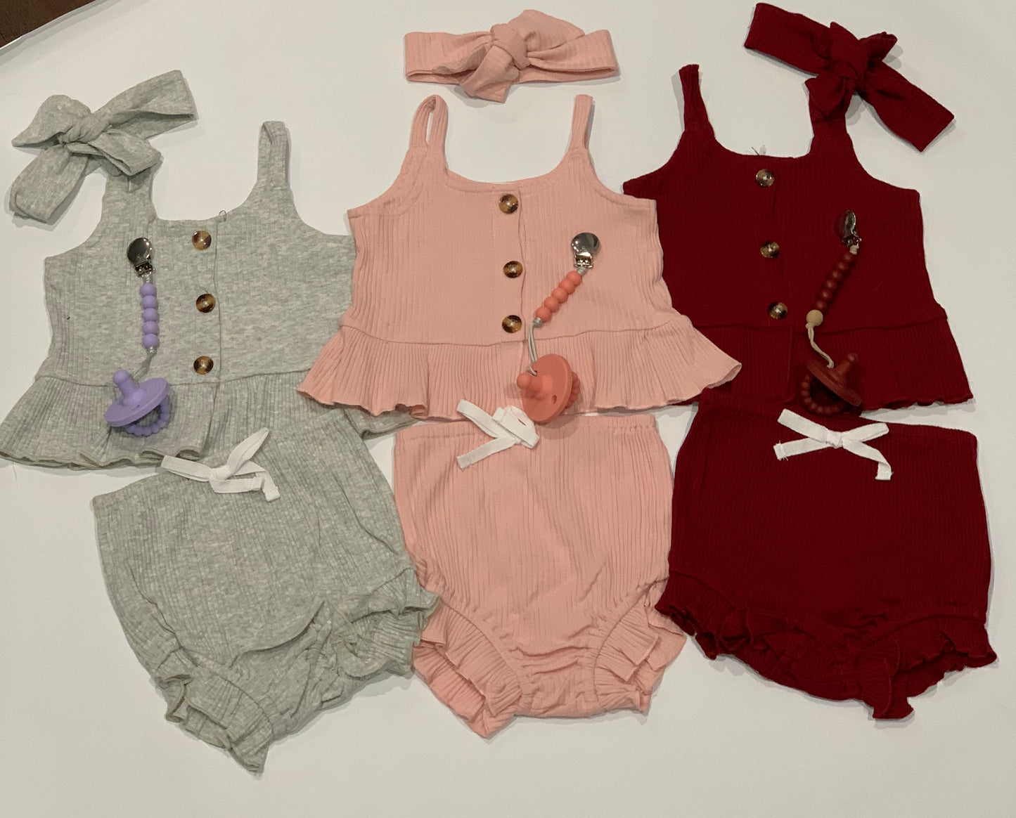 Ava Ribbed Tank Set