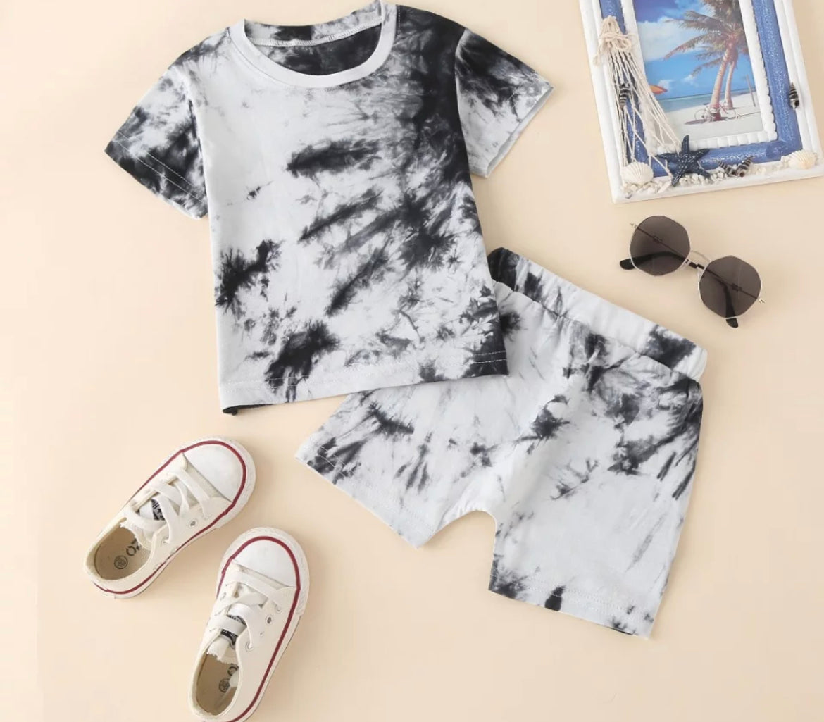 Black Tie Dye Set