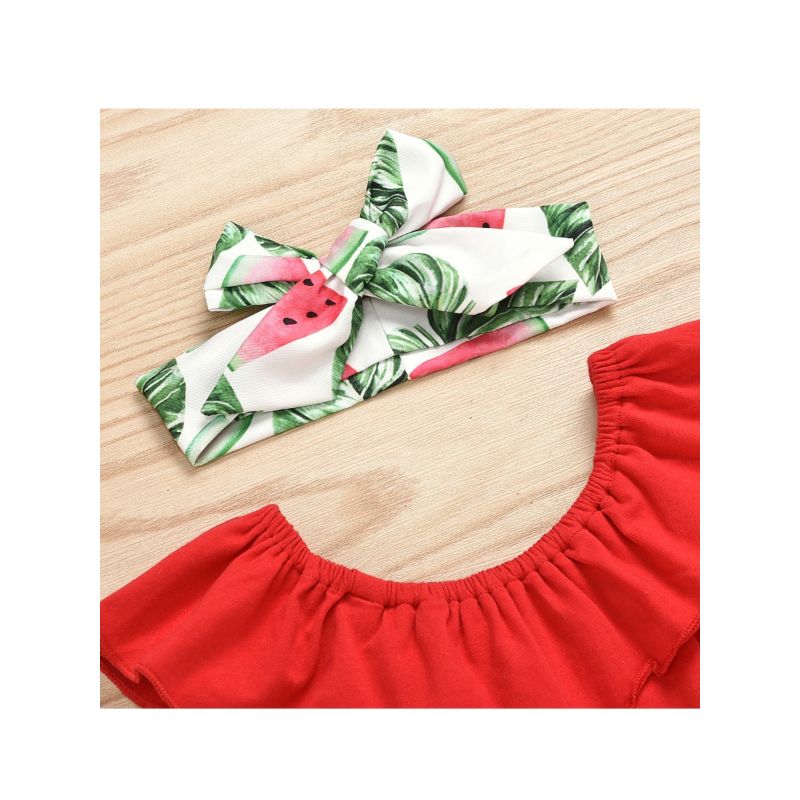 Watermelon Suspender Skirt