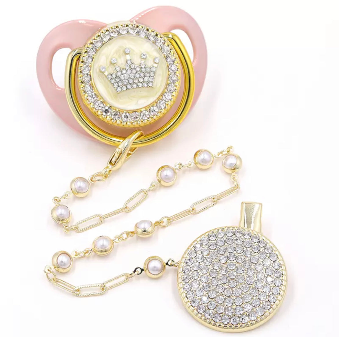Bling Pacifier + Clip