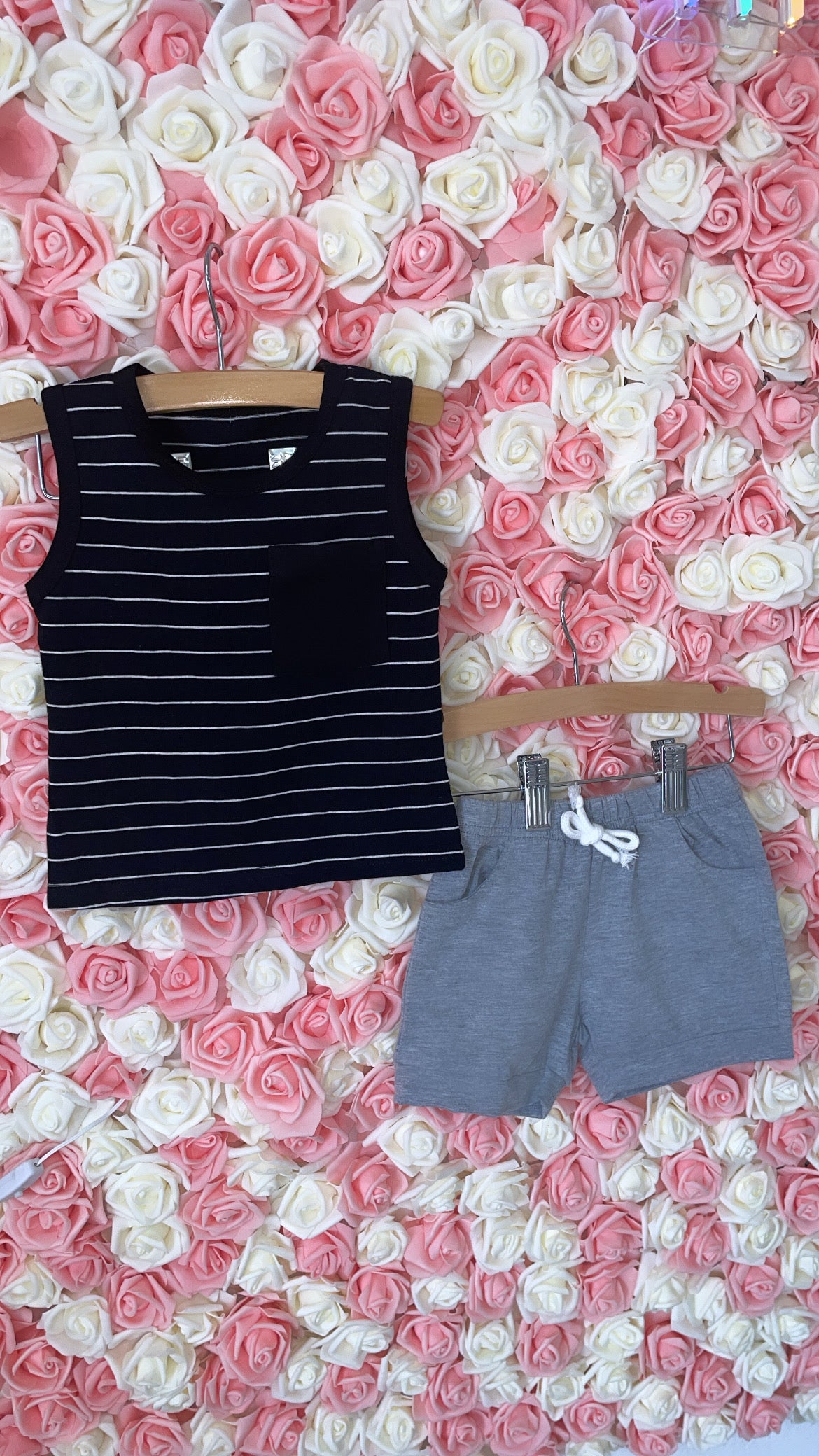 Boys Striped Tank Sets