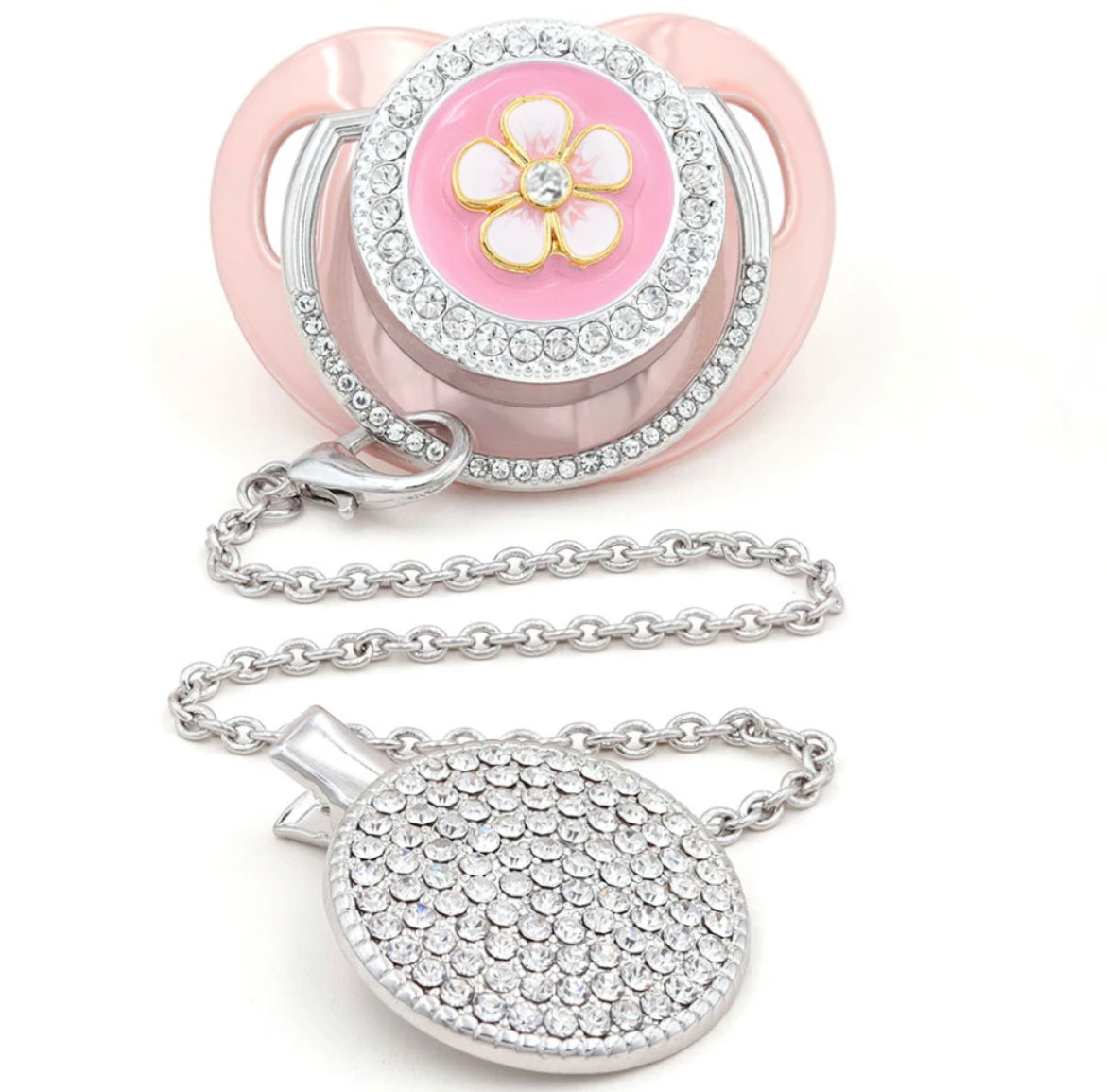 Bling Pacifier + Clip