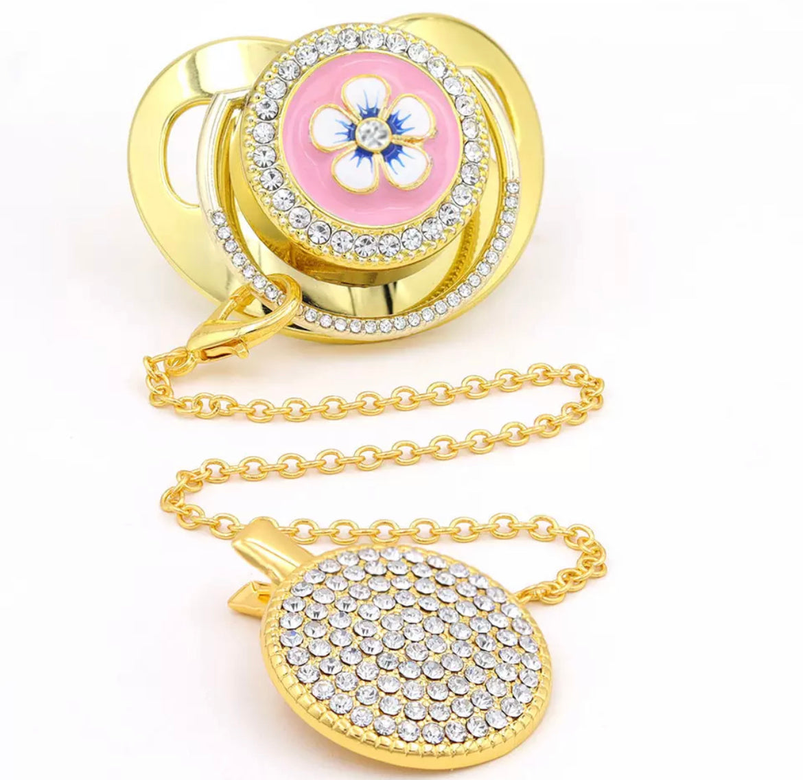 Bling Pacifier + Clip