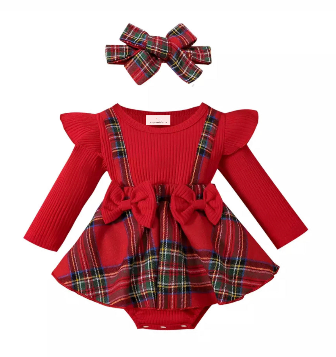 Plaid Skirted Bodysuit