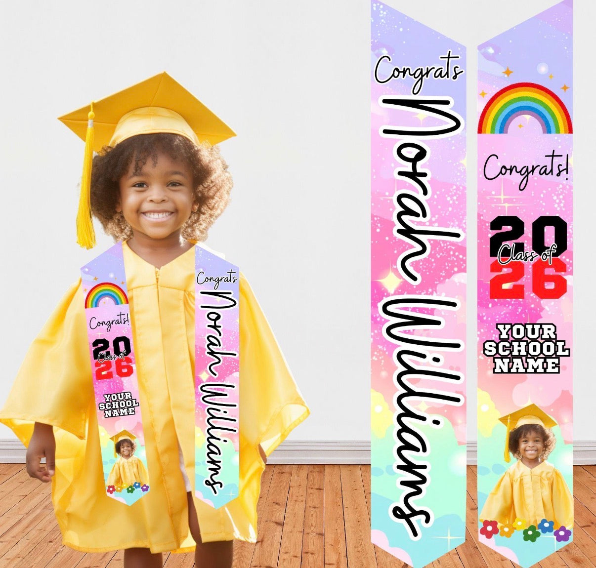Custom Kids Graduation Sashes