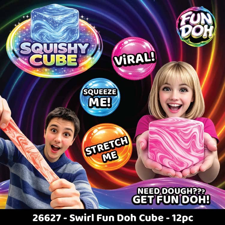 FunDoh Swirl Squishy Cubes