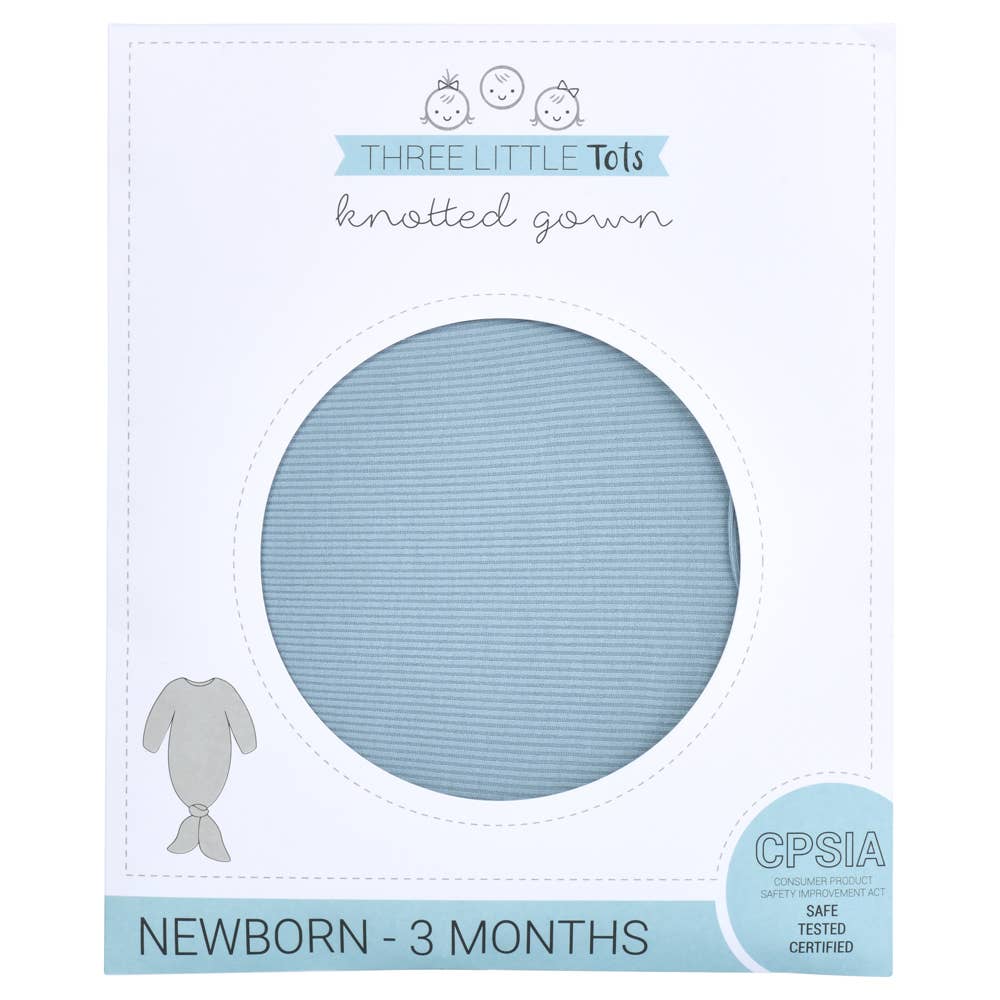 Blue Bird Knotted Gown + Hat