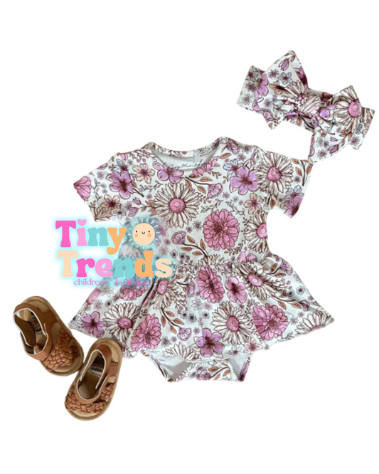 Floral Twirl Romper