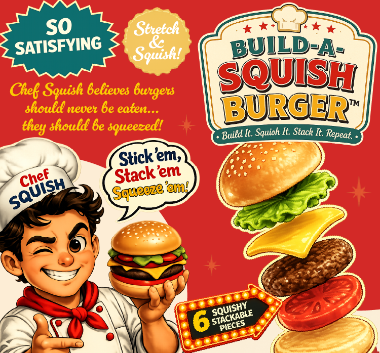 Build A Squish Burger Squishy