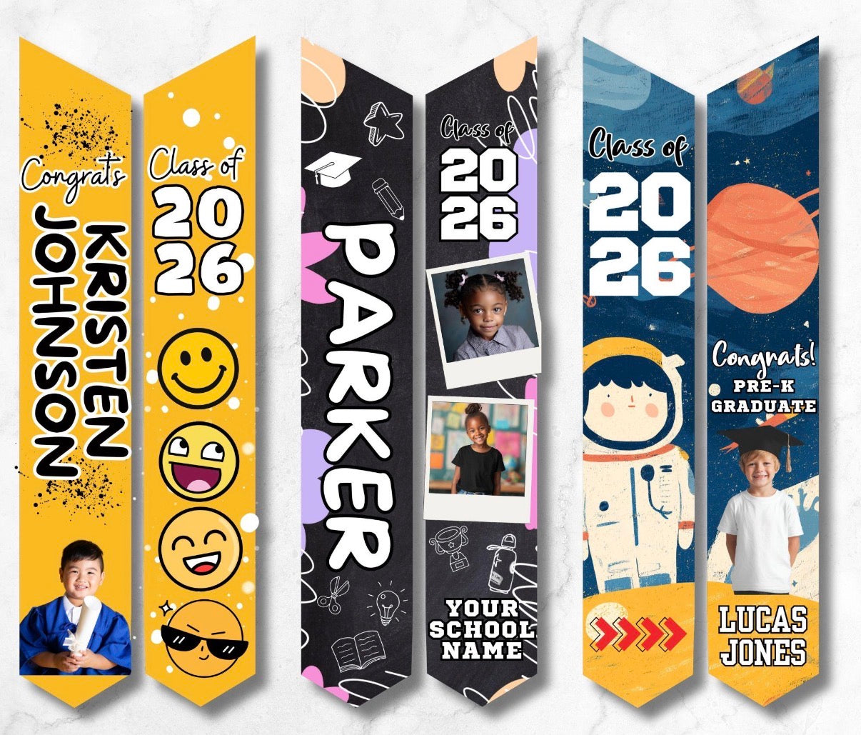 Custom Kids Graduation Sashes