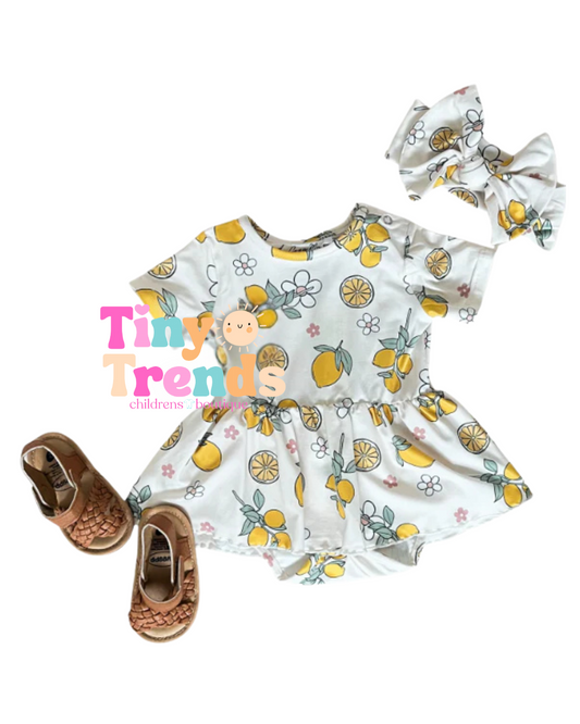 Lemon Twirl Romper