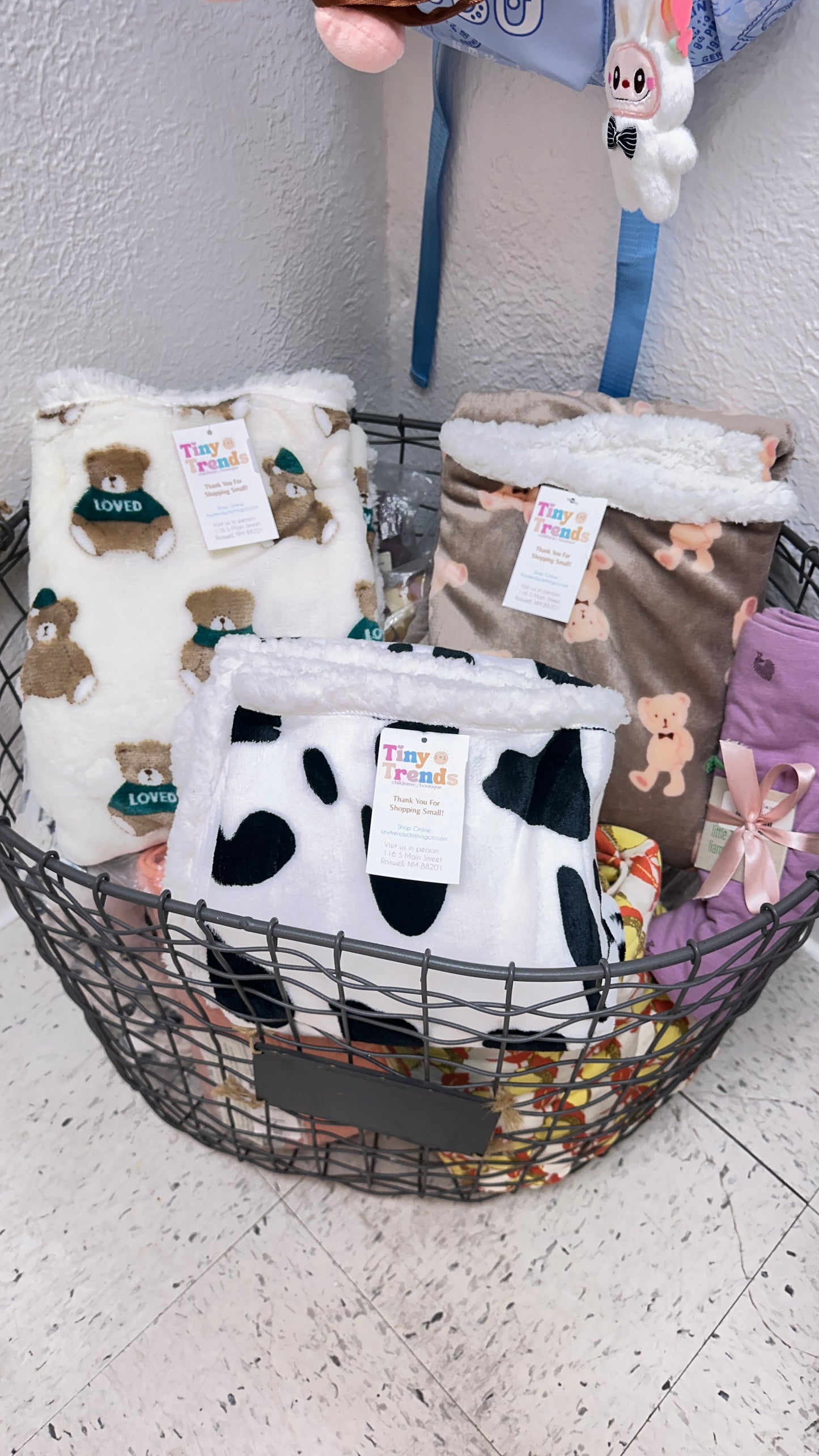 Cow Print Baby Blanket