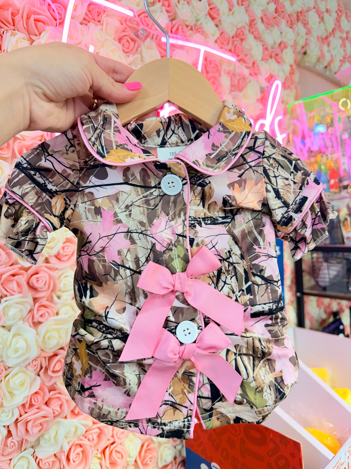 Camo Queen Night Set