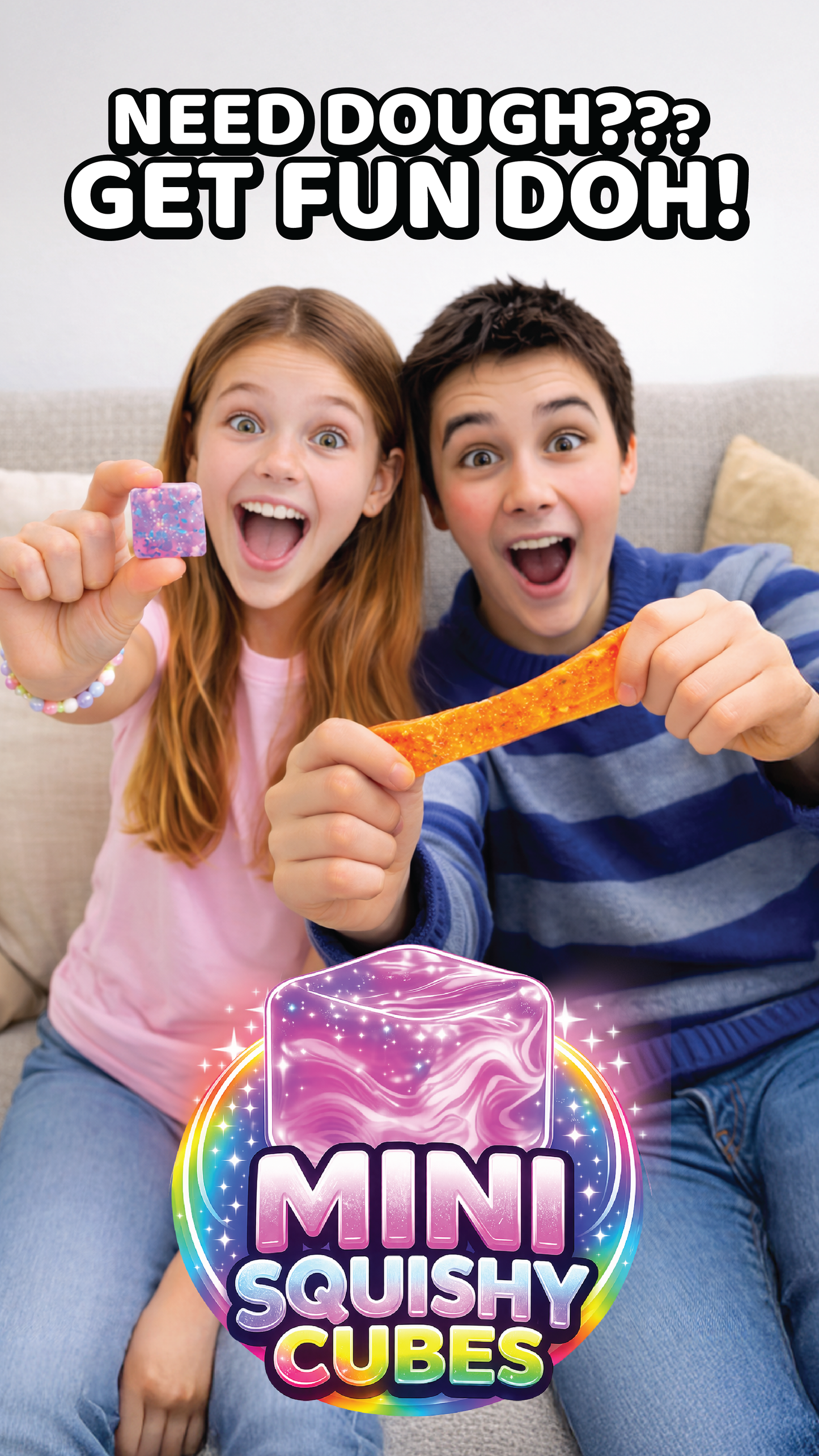 MINI Squish Cube-2 Pack