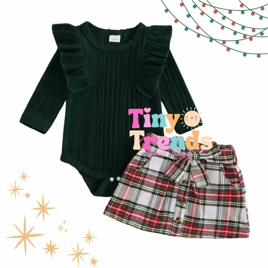 Christmas Plaid Skirt