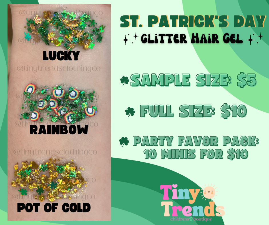 St Patrick’s Day Glitter Hair Gel