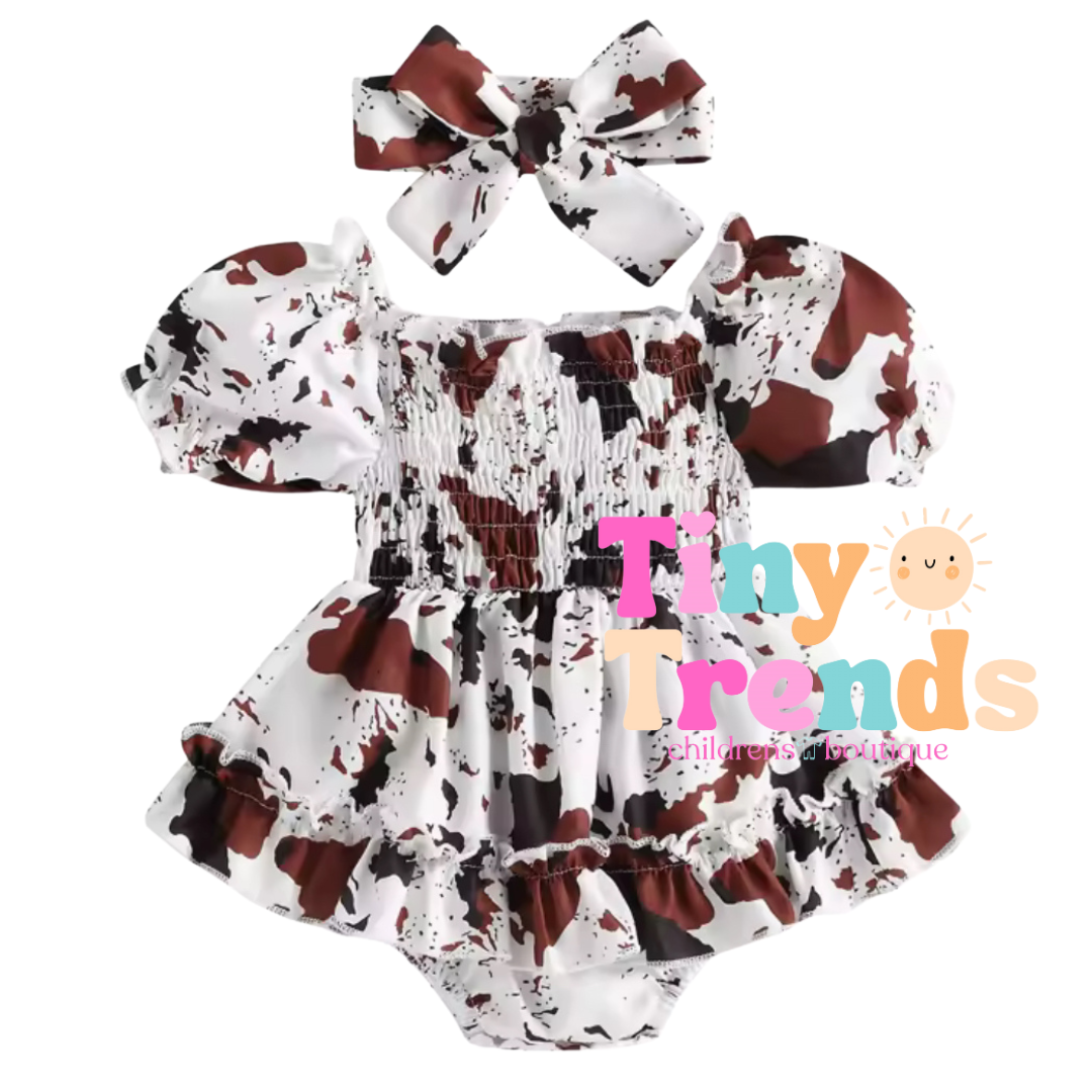 Moo Ruffle Dress