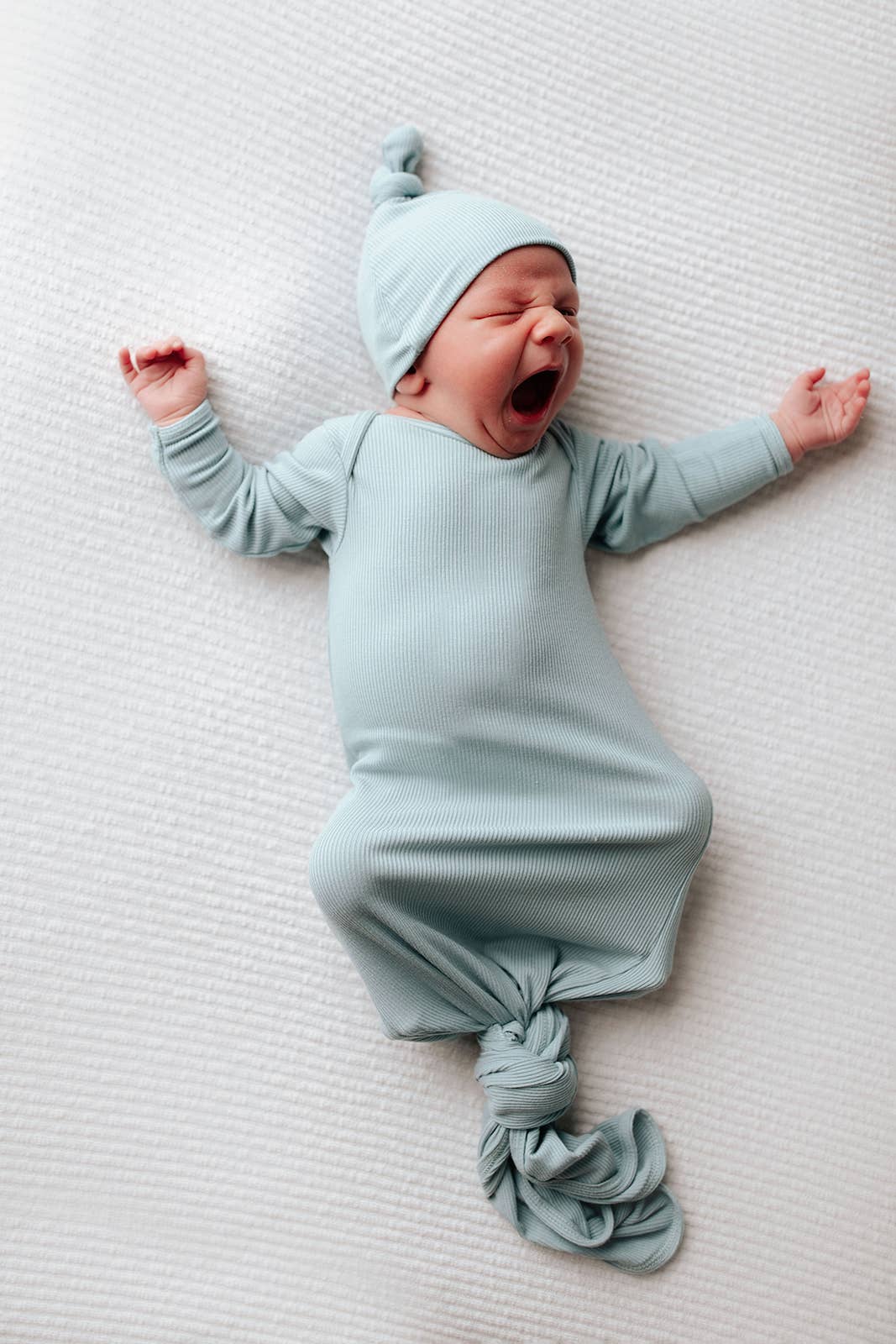 Blue Bird Knotted Gown + Hat