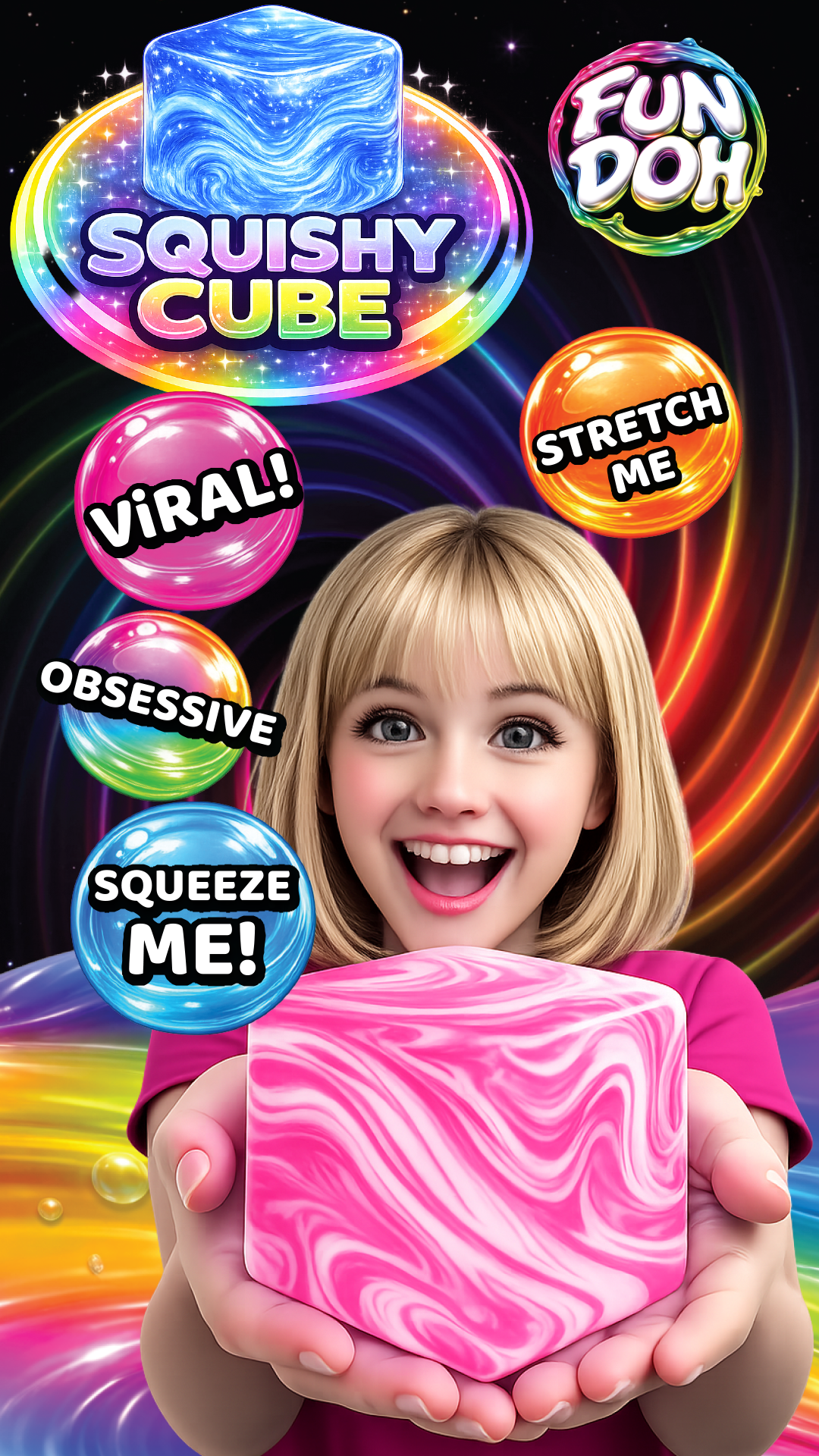 FunDoh Swirl Squishy Cubes