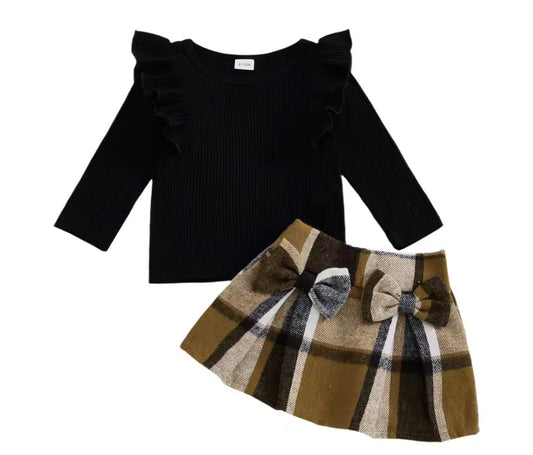 Jeannie Plaid Skirt Set