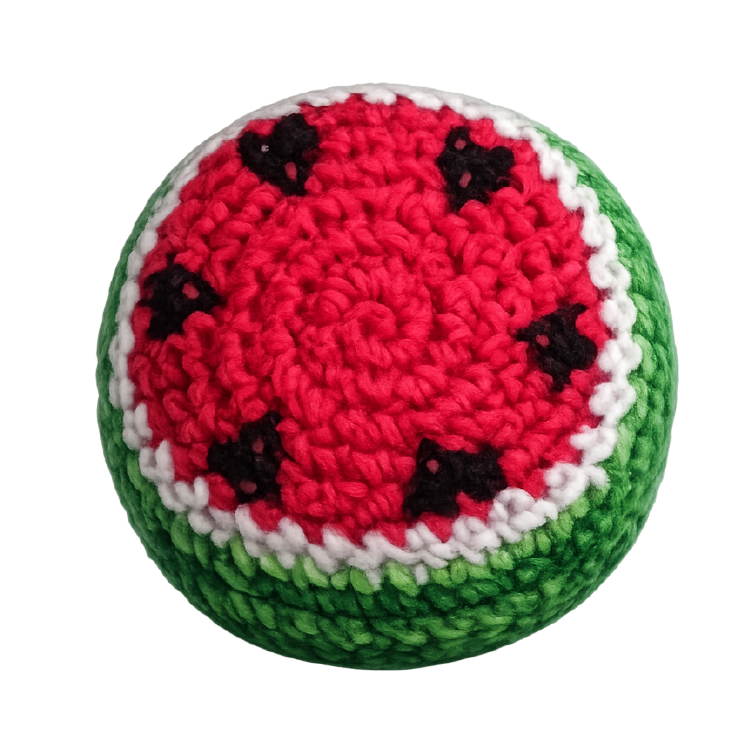 Extreme Retro Hand-Knitted Kick Pouch Footbag