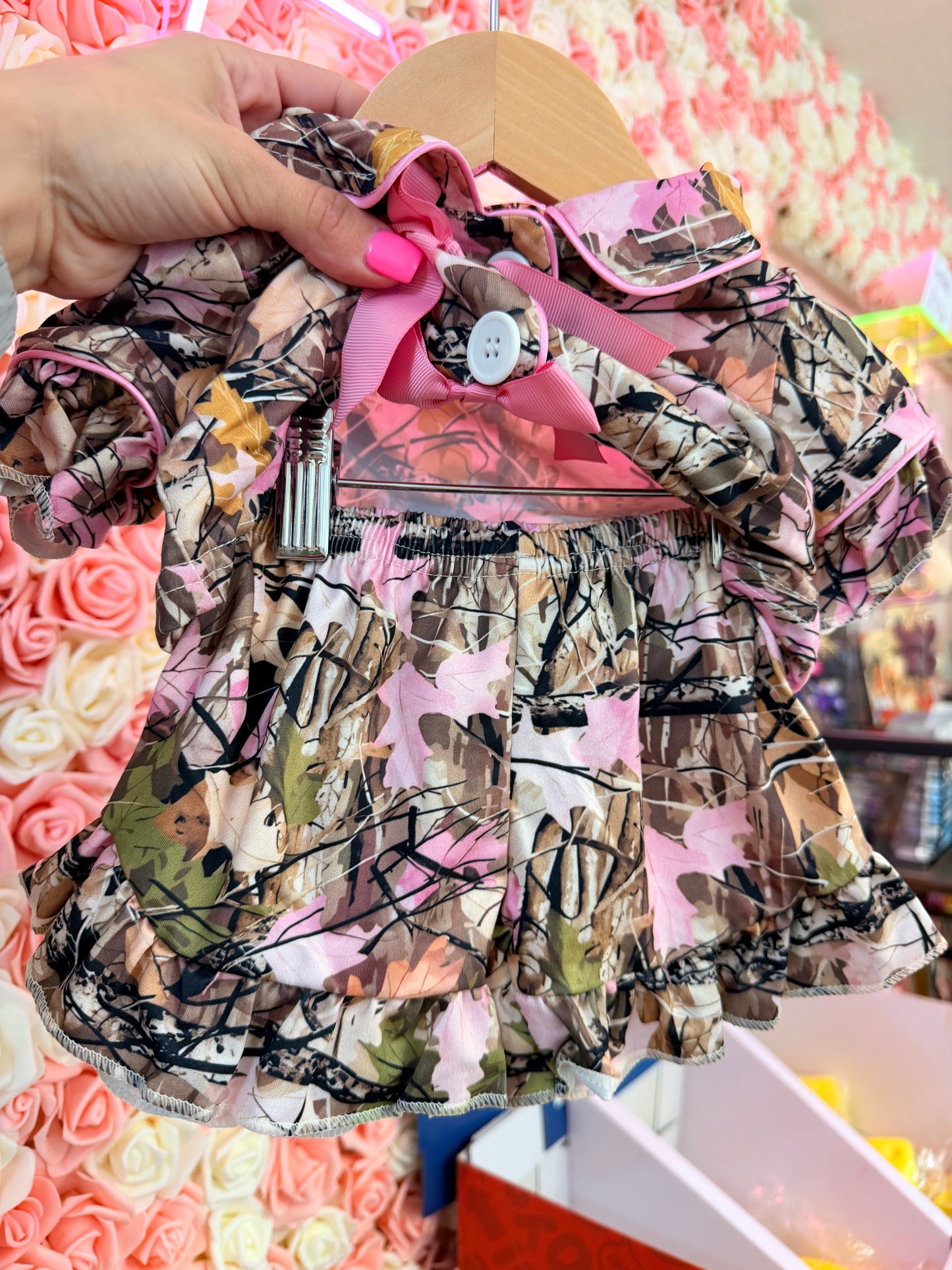 Camo Queen Night Set