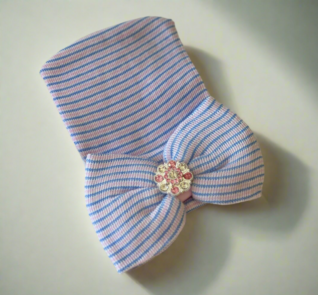 Newborn Hospital Beanie Bow