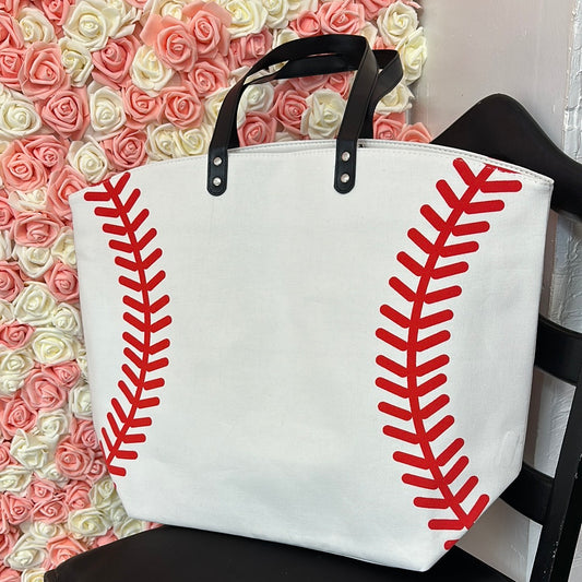 Baseball Tote Bag Large