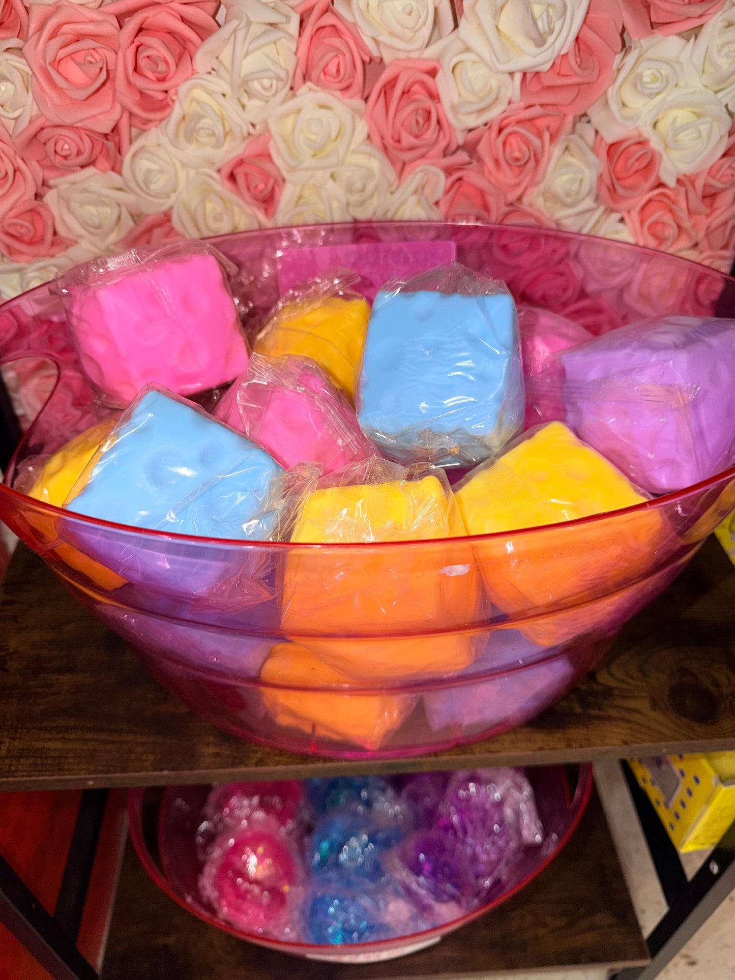Colored Cheese Blocks