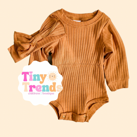 Francesca Ribbed Romper