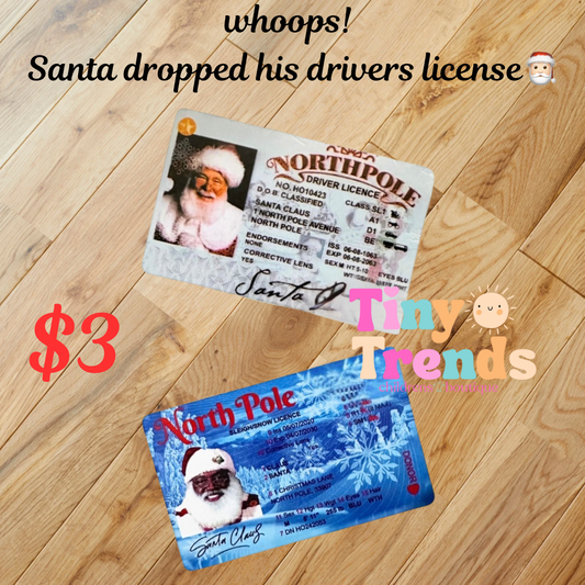 Santas Drivers License