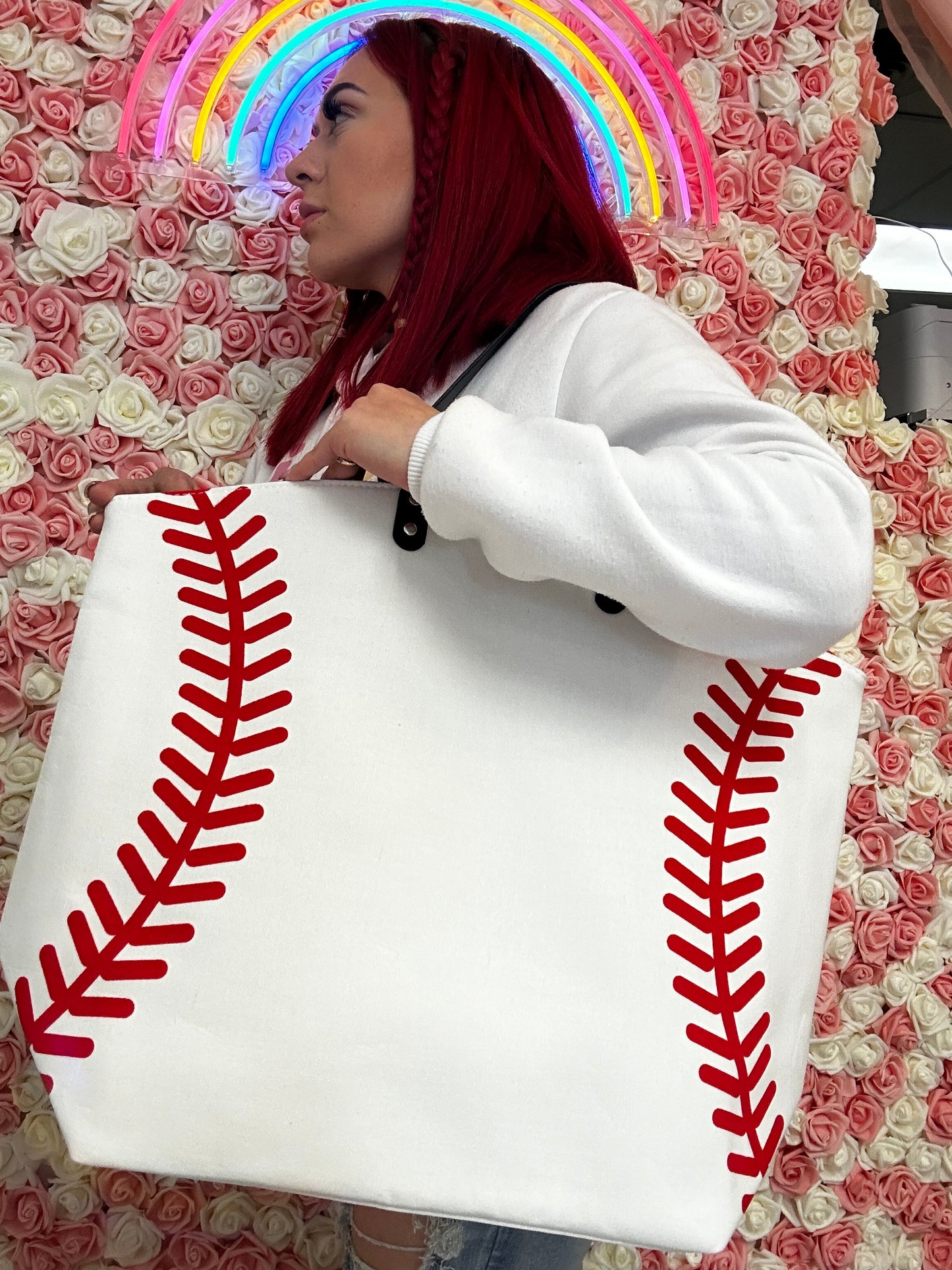 Baseball Tote Bag Large