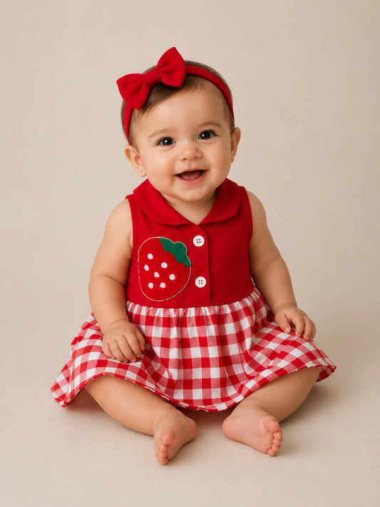 Strawberry Halter Dress